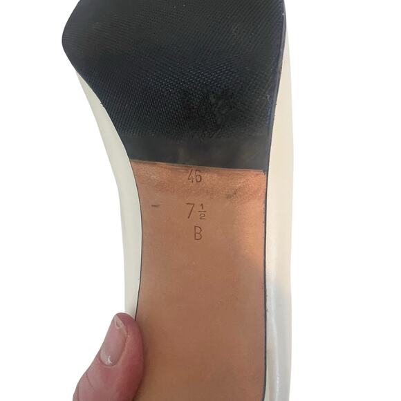 VIA SPIGA CREAM WHITE OPEN TOE WOMENS HEELS SIZE 7 1/2 B - Picture 8 of 12